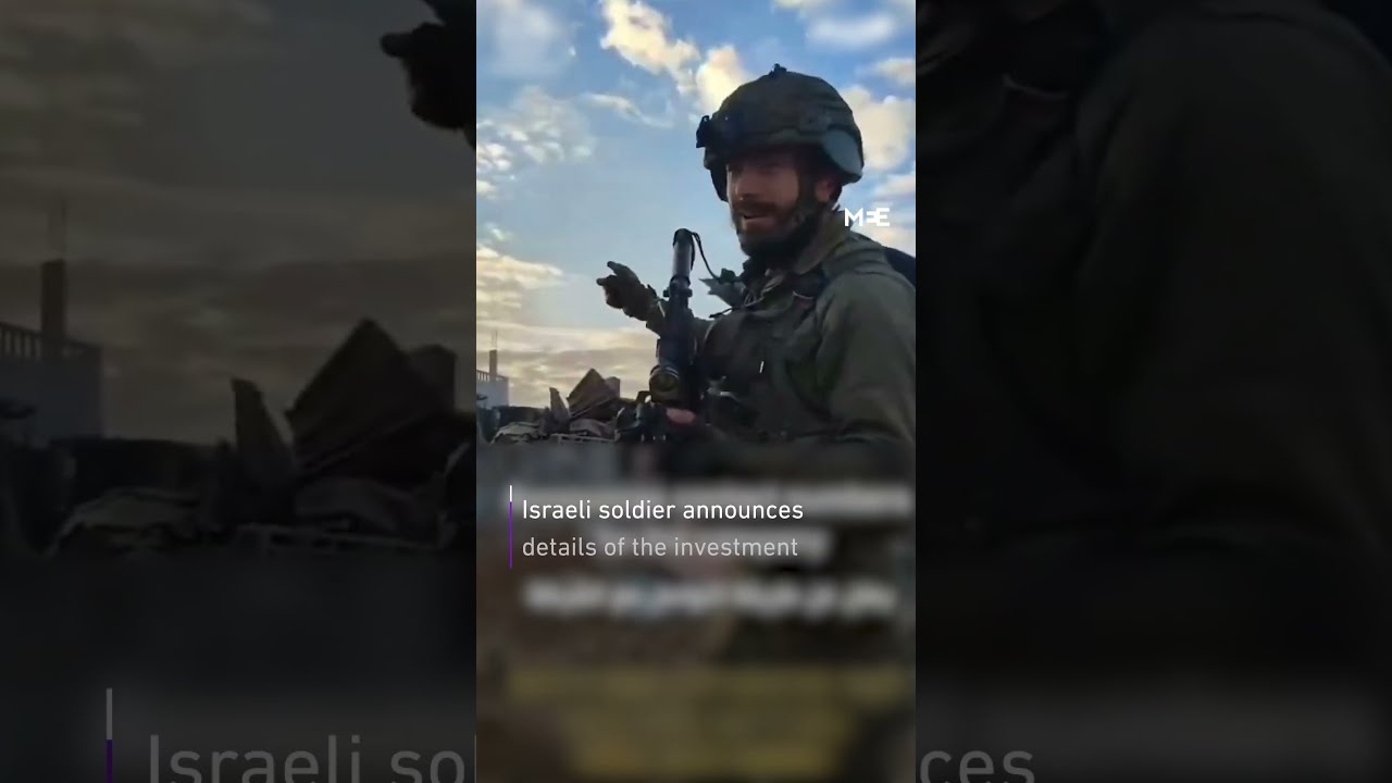 Israeli Soldier Says Time To Invest While Demolishing Buildings In Gaza