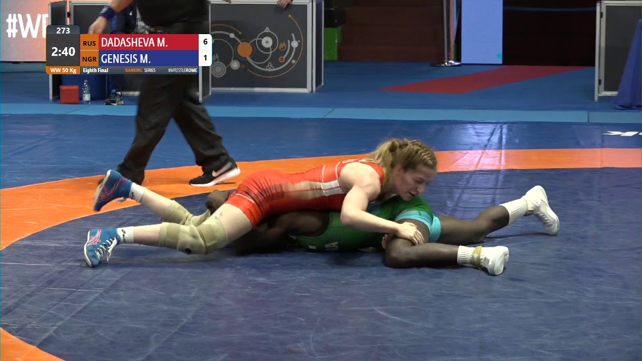 1/8 WW - 50 kg: M. DADASHEVA (RUS) v. M. GENESIS (NGR)