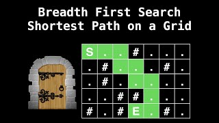 Breadth First Search grid shortest path | Graph Theory