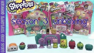 SHOPKINS Season 3 12 Pack Unboxing | STOP MOTION | Liam and Taylor's Corner