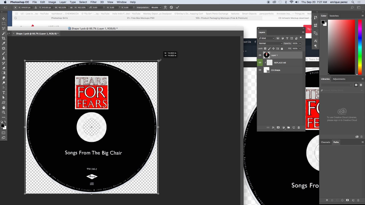 Download CD Cover Photoshop Mockup - YouTube