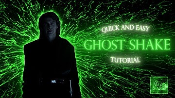 Quick and Easy GHOST SHAKE Tutorial in After Effects