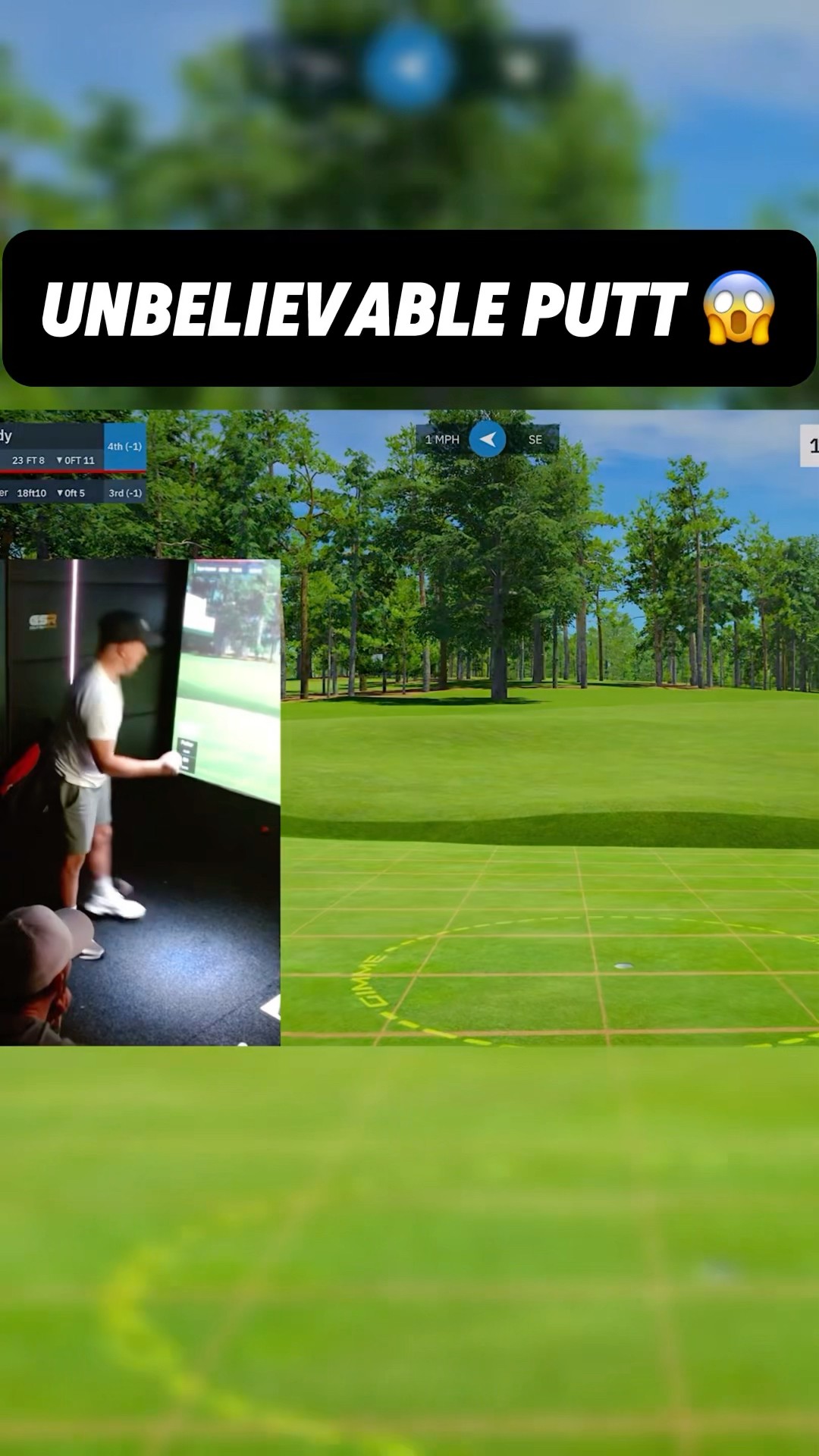 How to putt on a GOLF SIMULATOR ? #golf