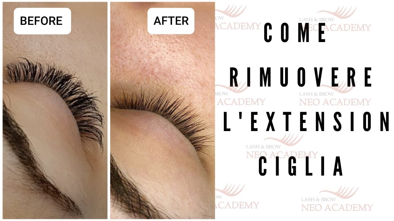 COME RIMUOVERE L'EXTENSION CIGLIA - How To Easily Remove Lash Extension