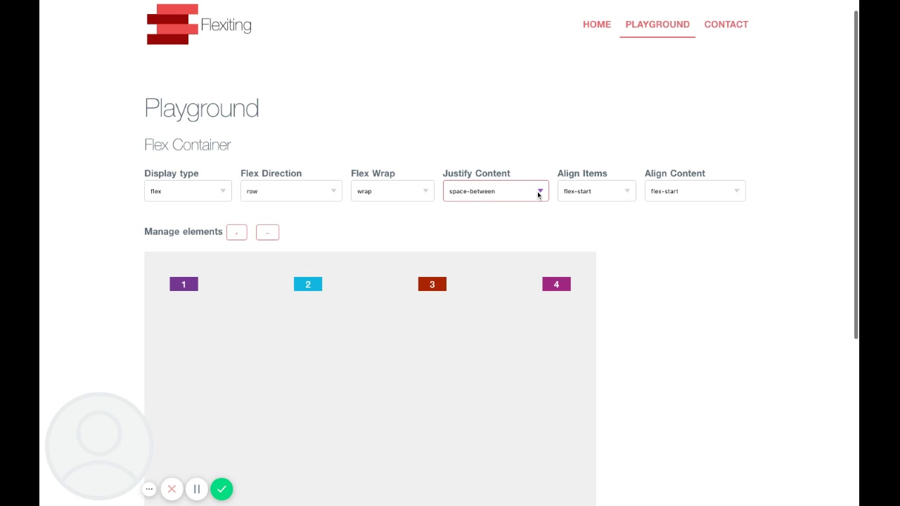 Play Flexbox for CSS with Flexiting playground by Square Happiness ...