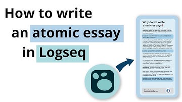 How to write atomic essays in Logseq
