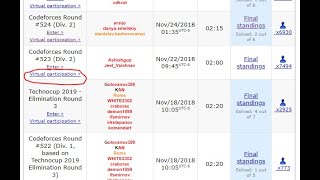 Famous Competitive Programming - Codeforces Master vs. Contest #523 (Div. 2) Profile