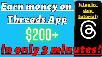Best Way To Make Money on Threads app in UNDER 3 minutes (Easy Step by Step Guide)