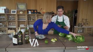 Sopa de lechuga en Gastronavarra con Nacho Gómara