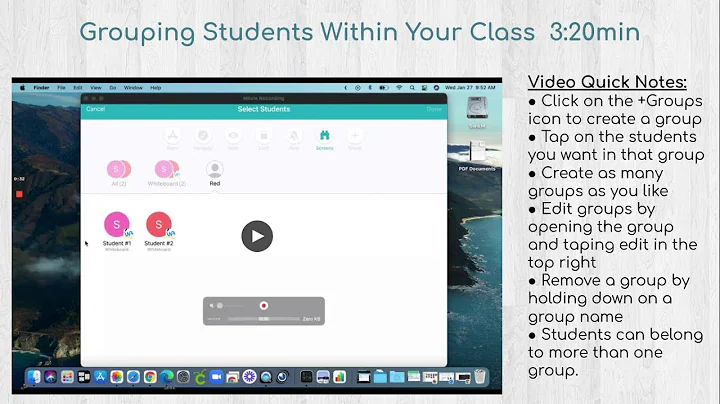 Apple Classroom - Grouping Students Within Your Class