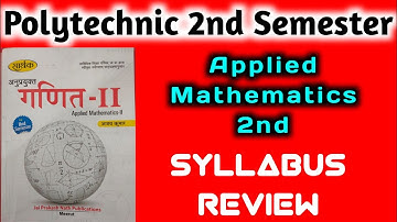 Up Polytechnic 2nd semester Applied Mathematics syllabus //Applied Math 2nd (2020) Syllabus in Hindi