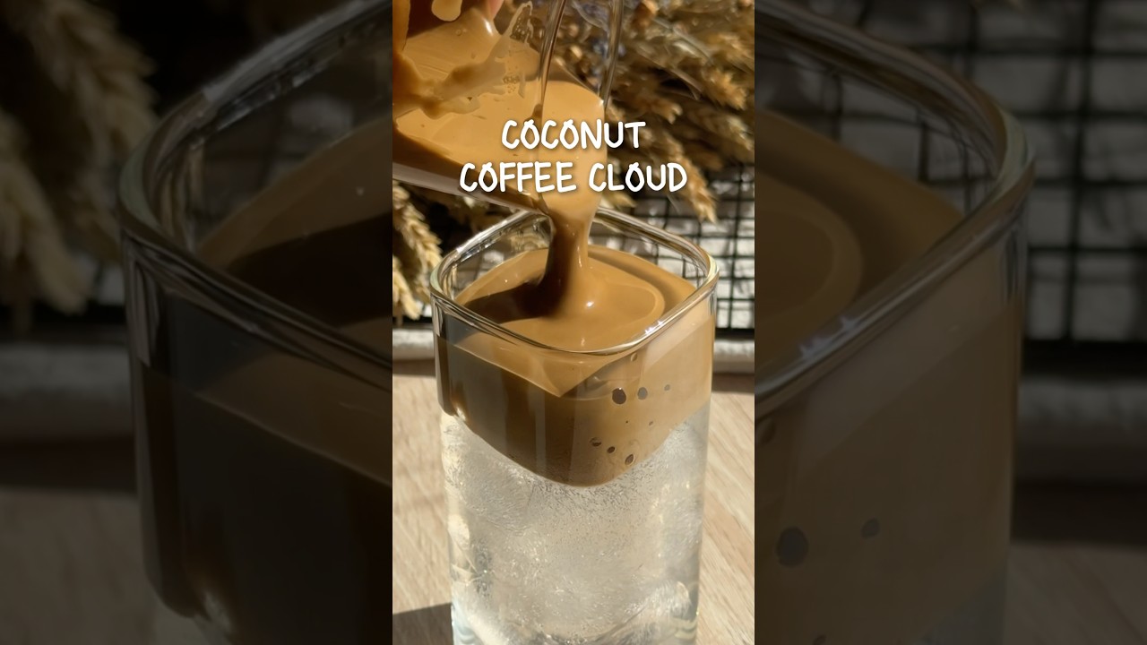 Coconut Coffee Cloud💖 recipe is in description✨ 