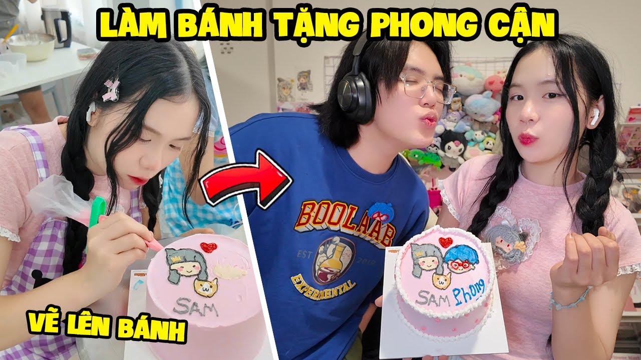 SAMMY BÍ MẬT LÀM BÁNH KEM SIÊU ĐÁNG YÊU TẶNG PHONG CẬN