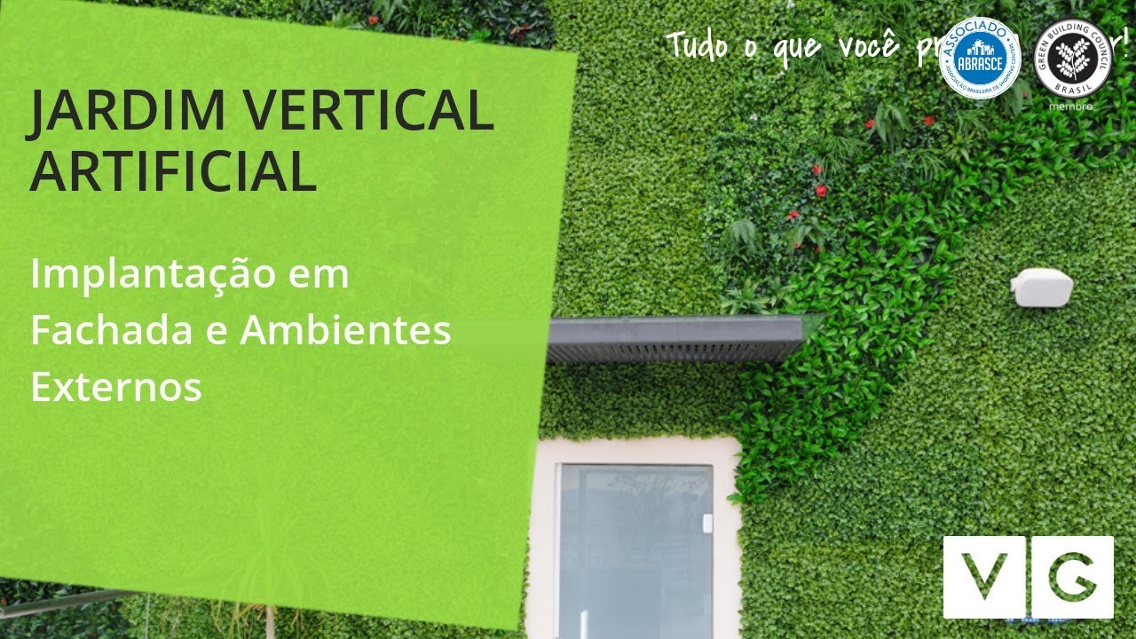 Jardim Vertical Artificial Externo UV I Revestimento Premium