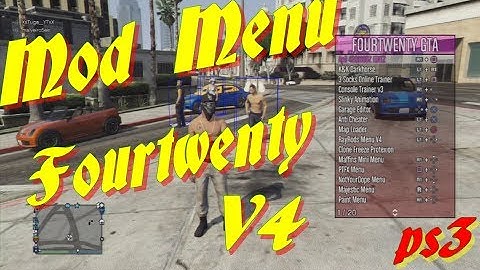 MOD MENU (Fourtwenty V4) GTA V PS3 1.27/1.28 DEX/CEX BLES/BLUS +DOWNLOAD