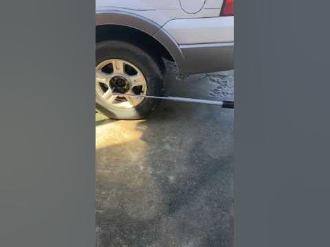 Super sketchy way to remove an over tightened lug nut - YouTube