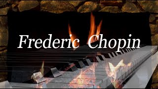 камин и музыка(Chopin - Nocturne E Flat Major Op.9 No.2)