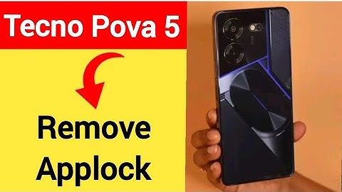 Tecno Pova 5 me AppLock Kaise hataye, how to remove AppLock