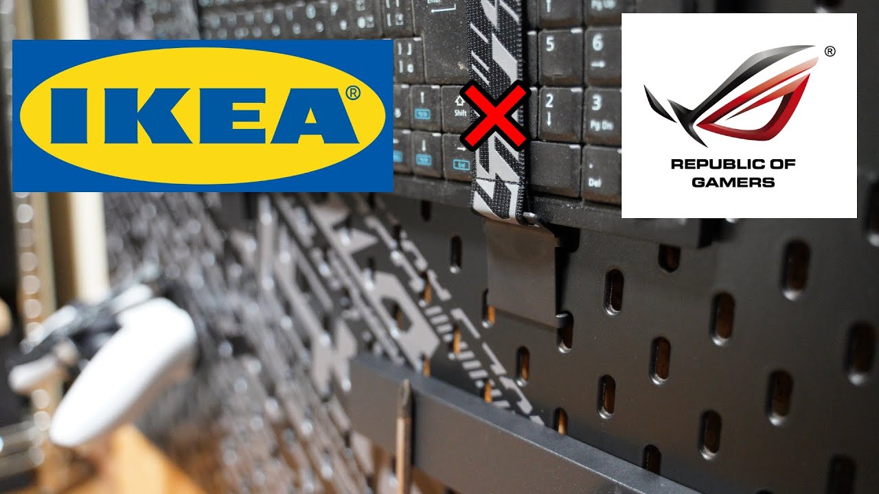 IKEA × ASUS ROGコラボ！！ ウップスペル有孔ボードをレビュー！ - YouTube