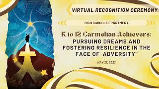 HIGH SCHOOL DEPARTMENT - VIRTUAL RECOGNITION PROGRAM | SY 2021 - 2022