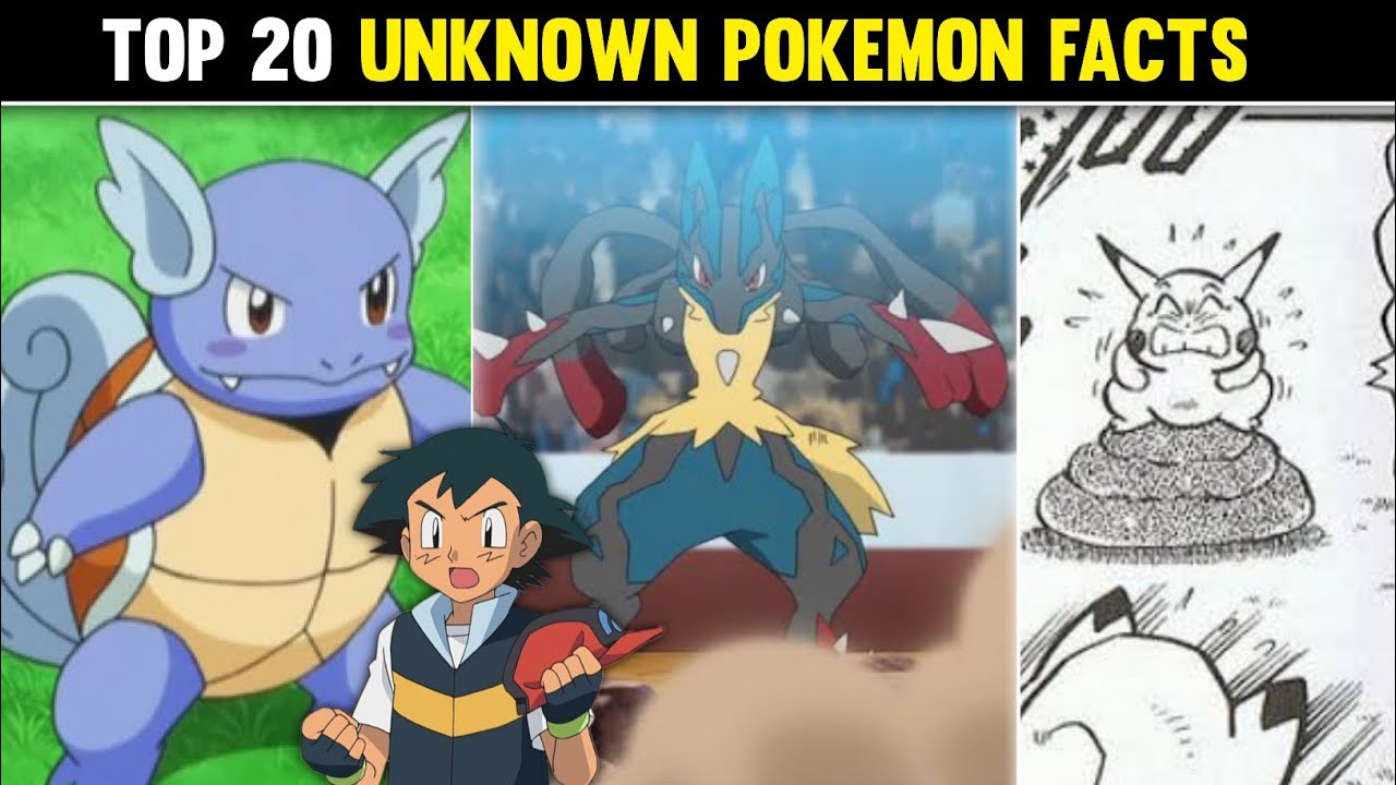 Top 20 Unknown Pokemon Facts|20 Interesting Pokemon Facts|20 Amazing Facts About Pokémon|Hindi|