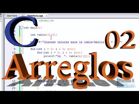 Video: Cómo Configurar Una Matriz En C