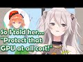 Botan Helped Kiara with her PC 【HOLOLIVE】【ENG SUB】