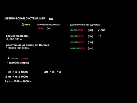 Перевод единиц измерения