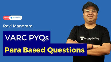 Previous Year Questions | Para Based Questions | VARC Preparation for CAT | 5 |