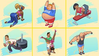 Gym Bunny! MAX LEVEL GYMERS, PERSONAL TRAINER EVOLUTION! Gym Bunny - Idle Clicker Pika Guy screenshot 5