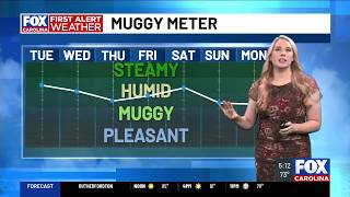 Above average heat and humidity persist Tuesday