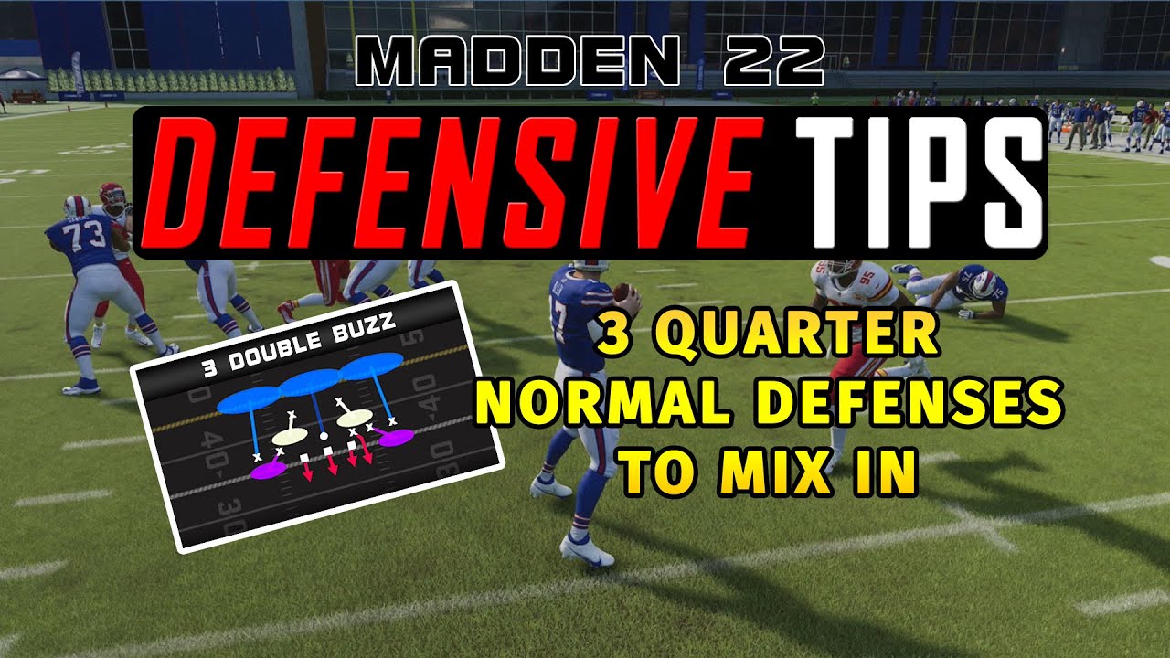 Madden 22 Defensive Tips and Plays - 3 Quarter Normal Defenses To Mix In - 3 Double Buzz