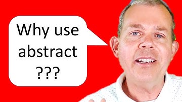 Why use an abstract class in object oriented programming?