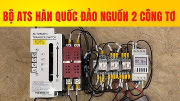 Bộ ATS Hàn Quốc 100A đảo nguồn tự động 2 công tơ bản cao cấp | Cơ Điện DITICO