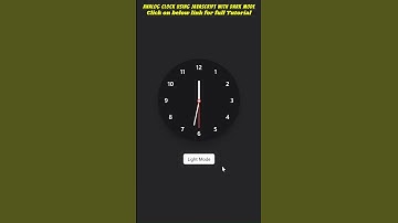 Creating Analog Clock using HTML CSS & JavaScript With Dark Mode | JavaScript Clock Project