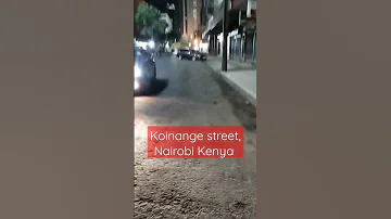Famous Koinange Street Nairobi Kenya At Night 