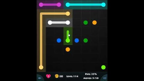 flow game facebook - beginners pack level 114 Connect the dots