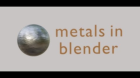 blender tutorial. realistic metal | fast and super easy | make metals in 1 minute.