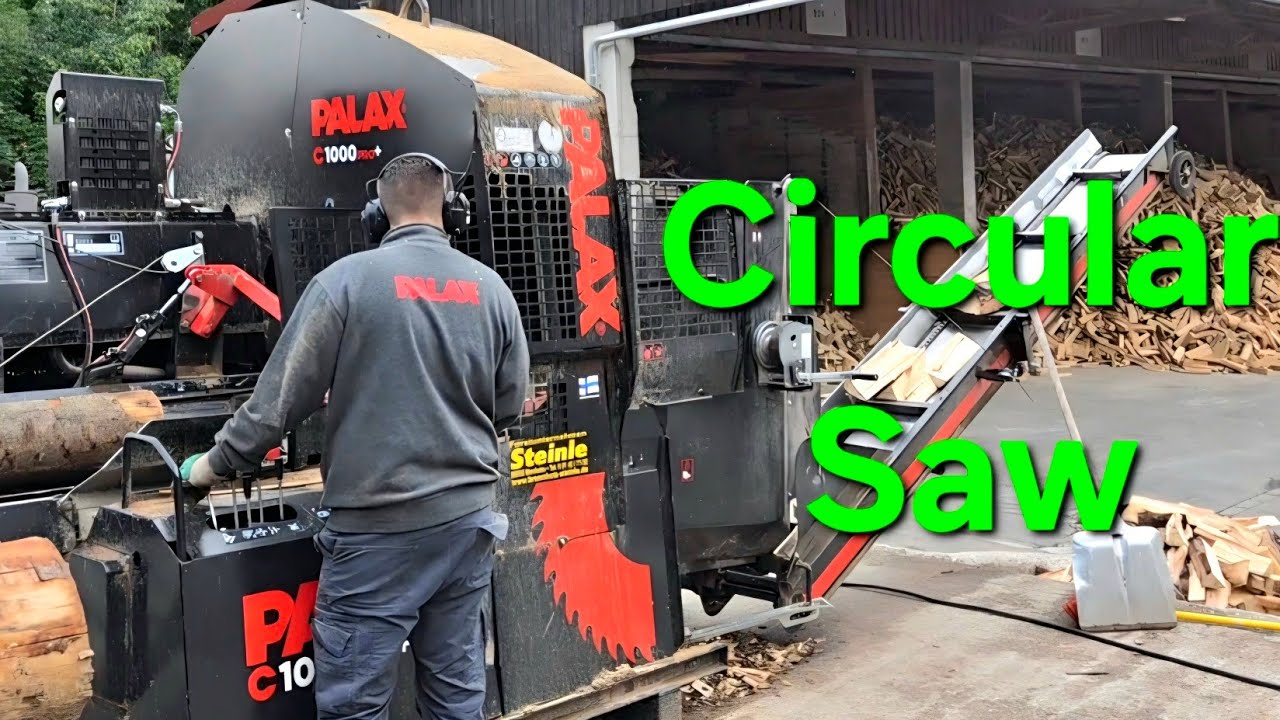 Fastest Firewood Processor I've EVER Seen. Palax C1000 - YouTube