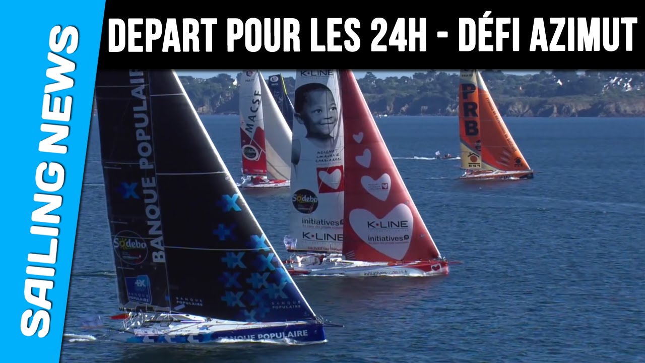 Défi Azimut 2016 - Départ de la flotte D'imoca60 pour les 24H Azimut