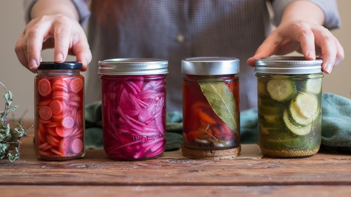 Pots et couvercles - Cornichons au vinaigre 