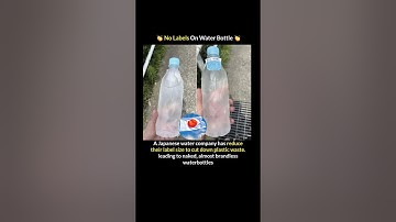 Japan’s Label-Free Water Bottles Are Changing the Game! 👏 #shorts #japan