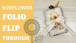 Sunflower Folio - Junk Journal Flip Through