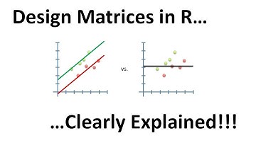 Design Matrix Examples in R, Clearly Explained!!!