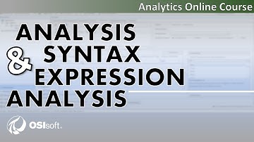 PI AF Analytics - Explore Analysis Syntax and Create an Expression Analysis