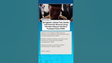 Bungkam! Jokowi Tak Jawab soal Polemik Whoosh yang Tak Mau Dibayar Menkeu Purbaya Pakai APBN