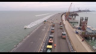 Крымскій мостъ 4К: Участокъ у Бѣлаго мыса