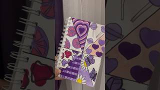 💜Sketchbook purple and pink theme💗 #art #drawing #notebook #relax #satisfying #sketchbook screenshot 5