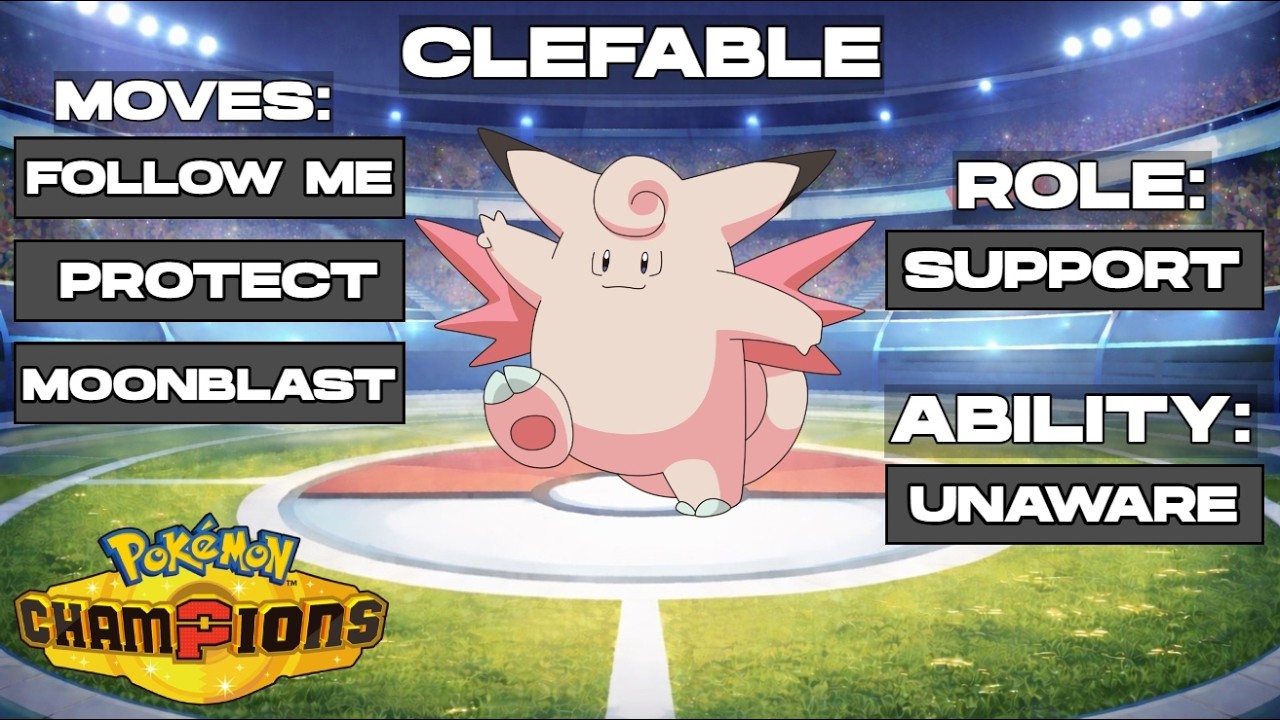 EVERYTHING YOU NEED TO KNOW ABOUT CLEFABLE IN POKEMON CHAMPIONS! - YouTube