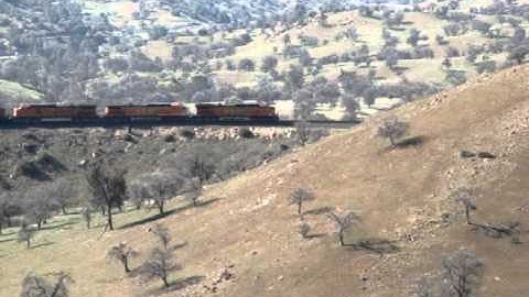 BNSF manifest train at Tehachapi Loop 3-27-13